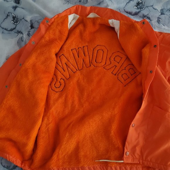 Men's Vintage Cleveland Browns NFL jacket - orange - Picture 6 of 6